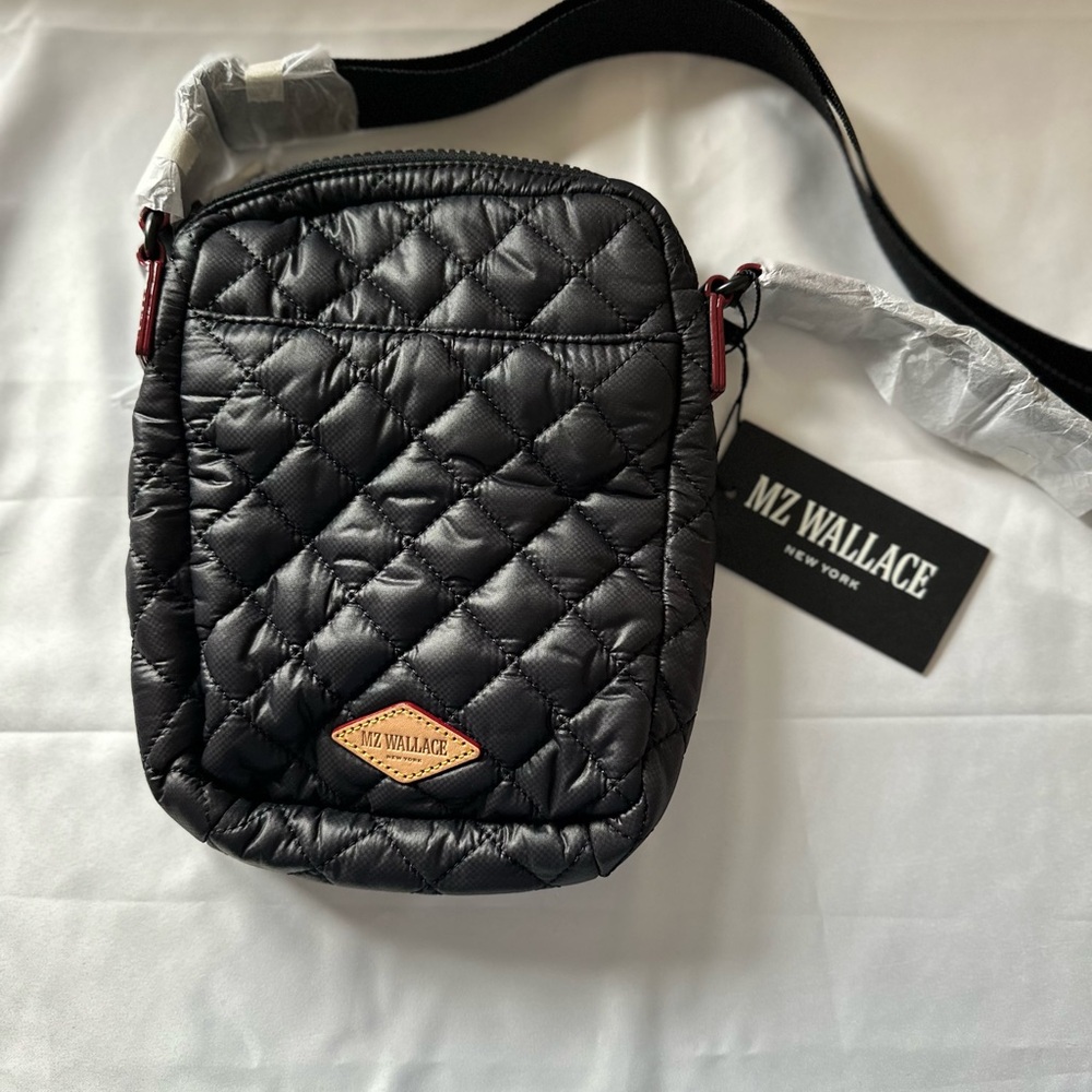 MZ Wallace Black Quilted Metro Crossbody NWT